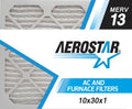 Aerostar Filters 10x30x1 MERV 13 air filter, 10 x 30 x 3/4, Box of 6