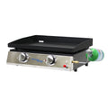 2-Burner Propane Tabletop, Heavy Duty Flat Top Cast Iron Outdoor Griddle Grill