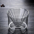 400ml Simple Coffee Filter Glass Coffee Dripper Cup Coffee Sharing Pot Brewer Filter, Hand-washed Drip Filter Pot - filter cup