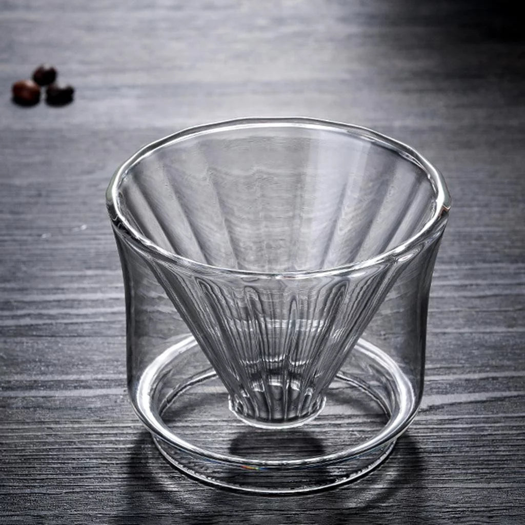 400ml Simple Coffee Filter Glass Coffee Dripper Cup Coffee Sharing Pot Brewer Filter, Hand-washed Drip Filter Pot - filter cup