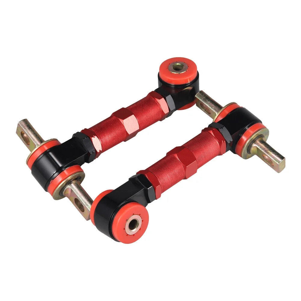 KingFurt Adjustable Rear Camber Kit Red For Acura Integra & Honda Civic CRX Improve Steering Response