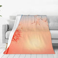 Bingfone The Sunset Of Dandelion Print Flannel Fleece Blanket Throw Blanket For Bed,Sofa,Couch,Travel,Camping(40X30)