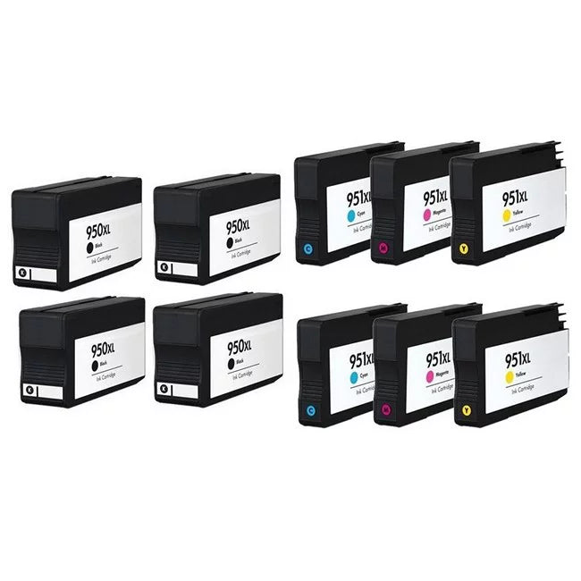 PrinterDash Replacement for OfficeJet Pro 251/276/8100/8600/8610/8620/8630/8640/8660 High Yield Inkjet Combo Pack (4-BK/2-C/M/Y) (NO. 950XL/NO. 951XL) (CR317BN_2PK/CR318BN_2PKMP)