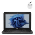 Restored Dell 3180 11.6 Laptop Computer Intel CPU 4GB RAM 128GB SSD Wi-Fi Webcam with Wireless Earbuds - Windows 10 PC (Refurbished)