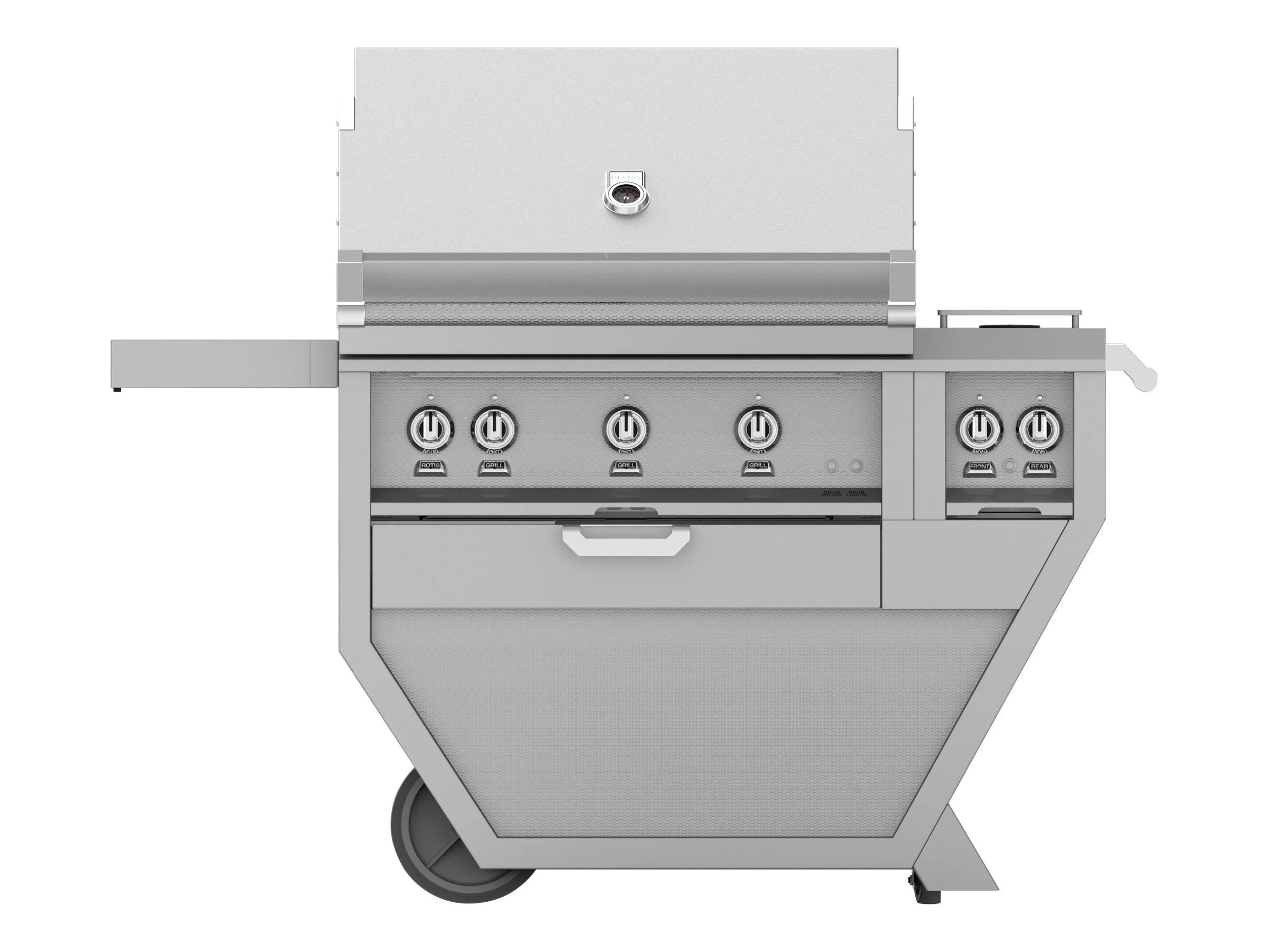 Hestan Deluxe 36-inch Propane Gas Grill W/ Rotisserie & Double Side Burner