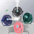 Misting Fan,Desk Mist Spray Fan,USB Desk Fan, Small Personal Portable Table Fan with USB Rechargeable Battery Operated Cooling Electric Fan for Travel Office Room