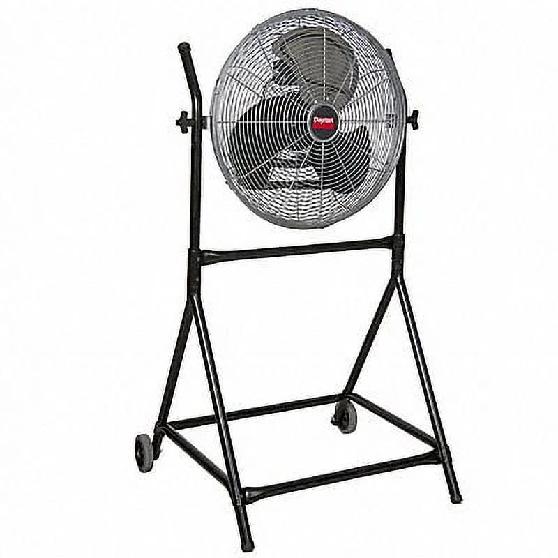 Dayton Mobile Floor Fan,1500/1300/1100 RPM  61LD84