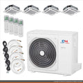 Cooper & Hunter Mini Split AC Heat Pump Multi 4 Zone 9000 9000 9000 18000 BTU