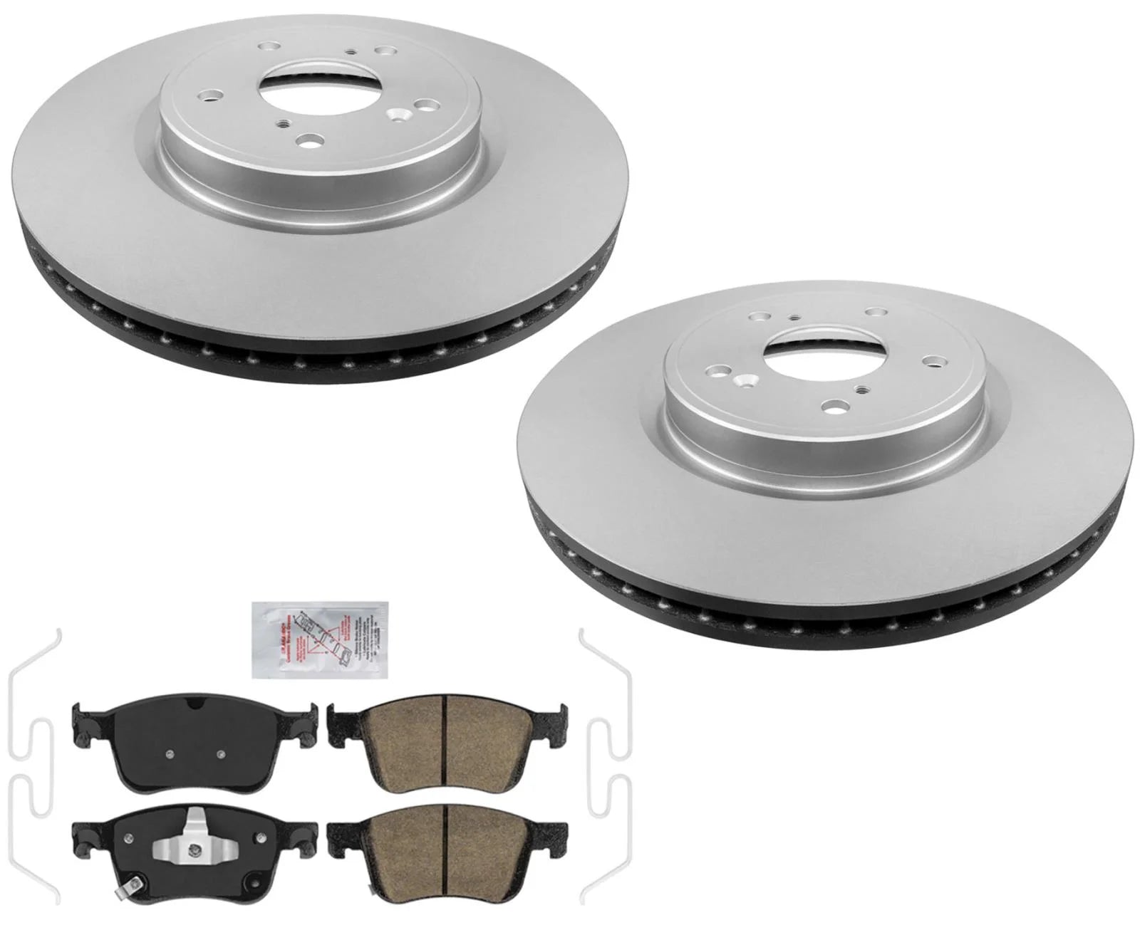 Front GEO-Coated Rotors & Ceramic Brake Pads For Honda Civic SI 2022-2023