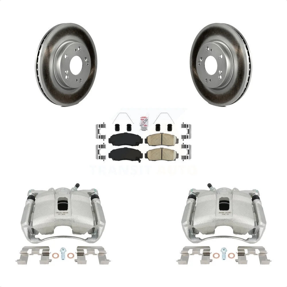 Transit Auto Front Disc Brake Caliper Coated Rotors And Ceramic Pads Kit For Honda Civic KCG-100159N