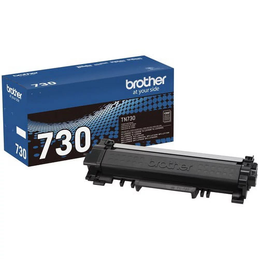 Brother Genuine TN-730 Toner Cartridge - Black - Laser - 1200 Pages - 1 Each | Bundle of 5 Each