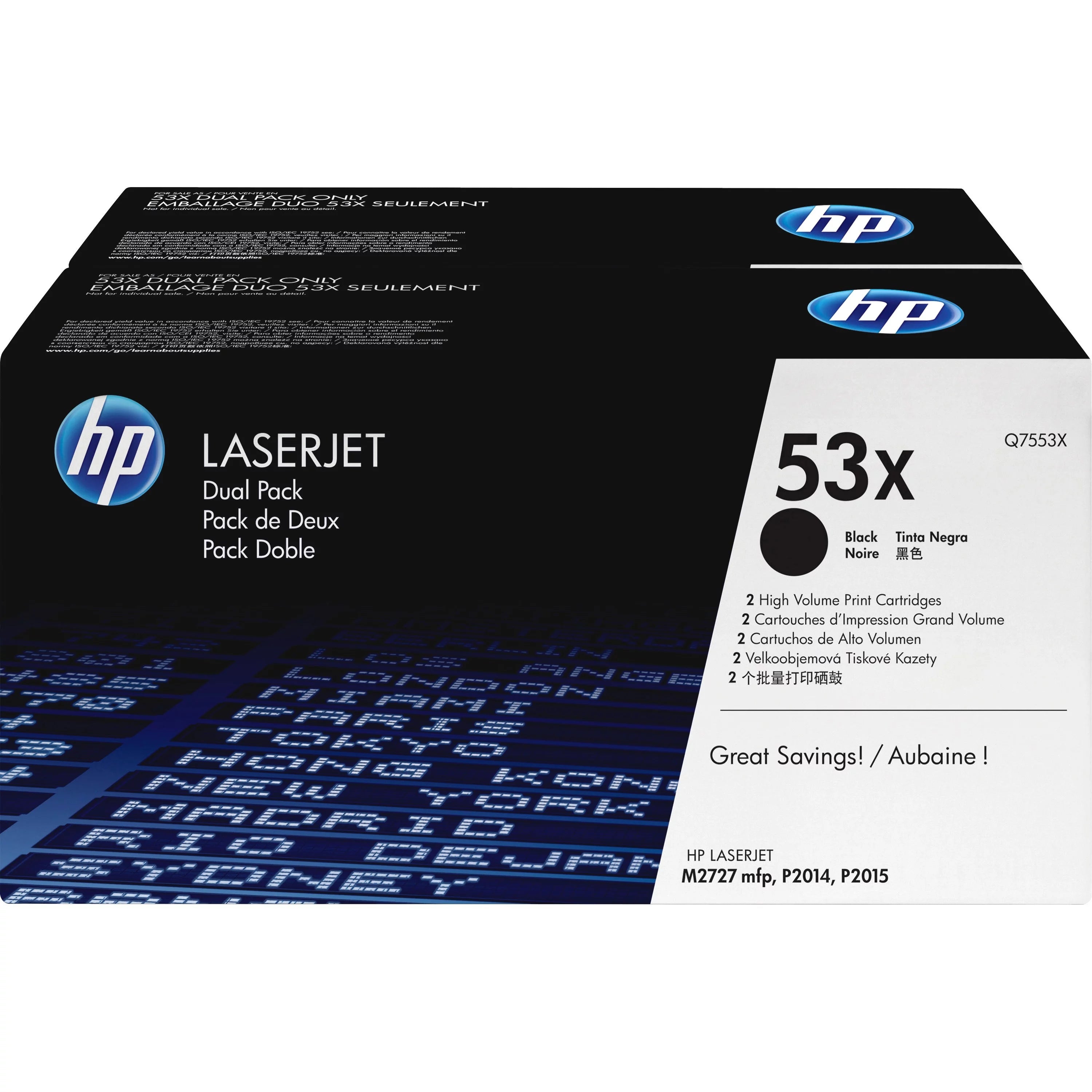 HP, HEWQ7553XD, 53A/53X Toner Cartridges