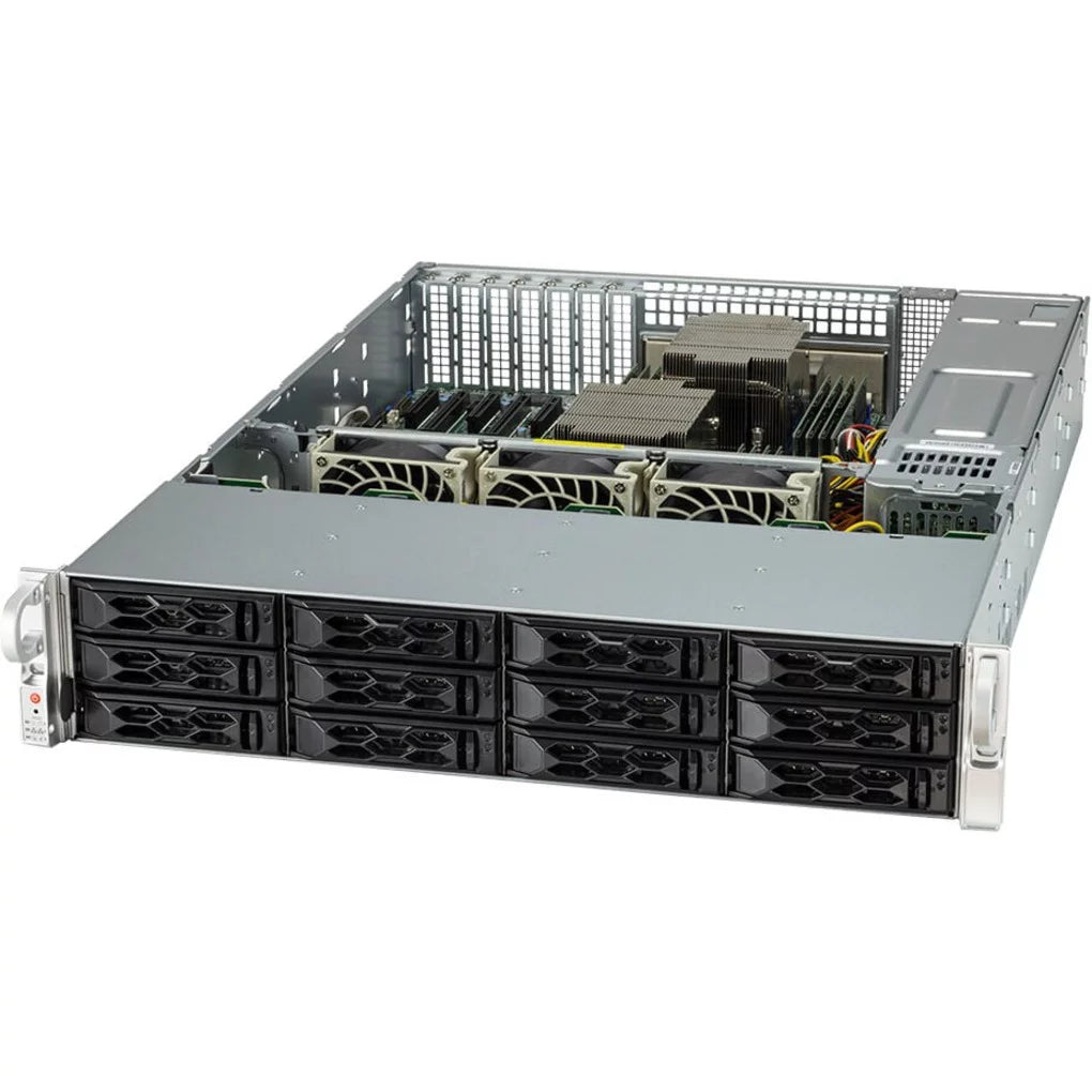 Supermicro 2024S-TR Barebone System, 2U Rack-mountable, Socket SP3, 2 x Processor Support, AMD
