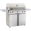 American Outdoor Grill 36PCT T-Series 36 Inch Propane Gas Grill On Cart With Side Burner And Rotisserie Kit