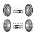 Transit Auto - Front Rear Ceramic Pads And Coated Disc Brake Rotors Kit For Honda Civic KGA-101975