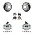 Transit Auto Rear Disc Brake Caliper Coated Rotors And Ceramic Pads Kit For 2010 Audi A3 GAS engine With 253mm Diameter Rotor KCG-100117T