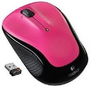 Logitech M325 Optical Wireless Ambidextrous Mouse, Brilliant Rose (910-003121)