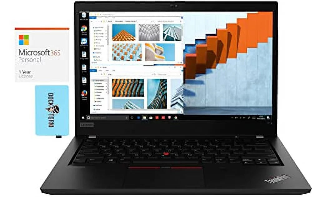Lenovo ThinkPad T14 Home & Business Laptop (Intel i5-1135G7 4-Core, 12GB RAM, 512GB PCIe SSD, Intel Iris Xe, 14.0 60Hz Full HD (1920x1080), Win 11 Pro) with MS 365 Personal, Hub