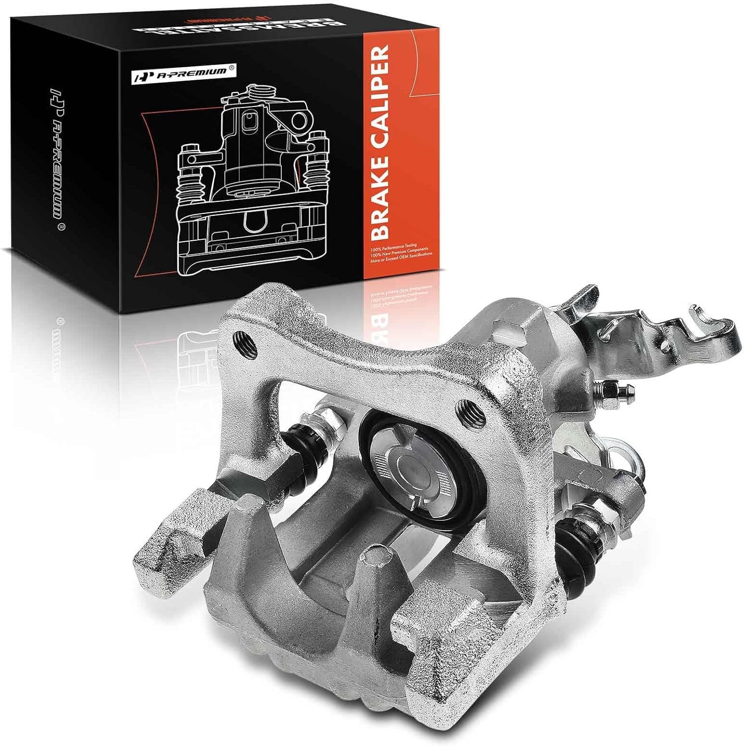 A-Premium Disc Brake Caliper Assembly with Bracket Compatible with Select Audi and Volkswagen Models - A3 2010-2013, Beetle 2013-2019, Golf, For Jetta 2012-2018 - Rear Right Passenger Side