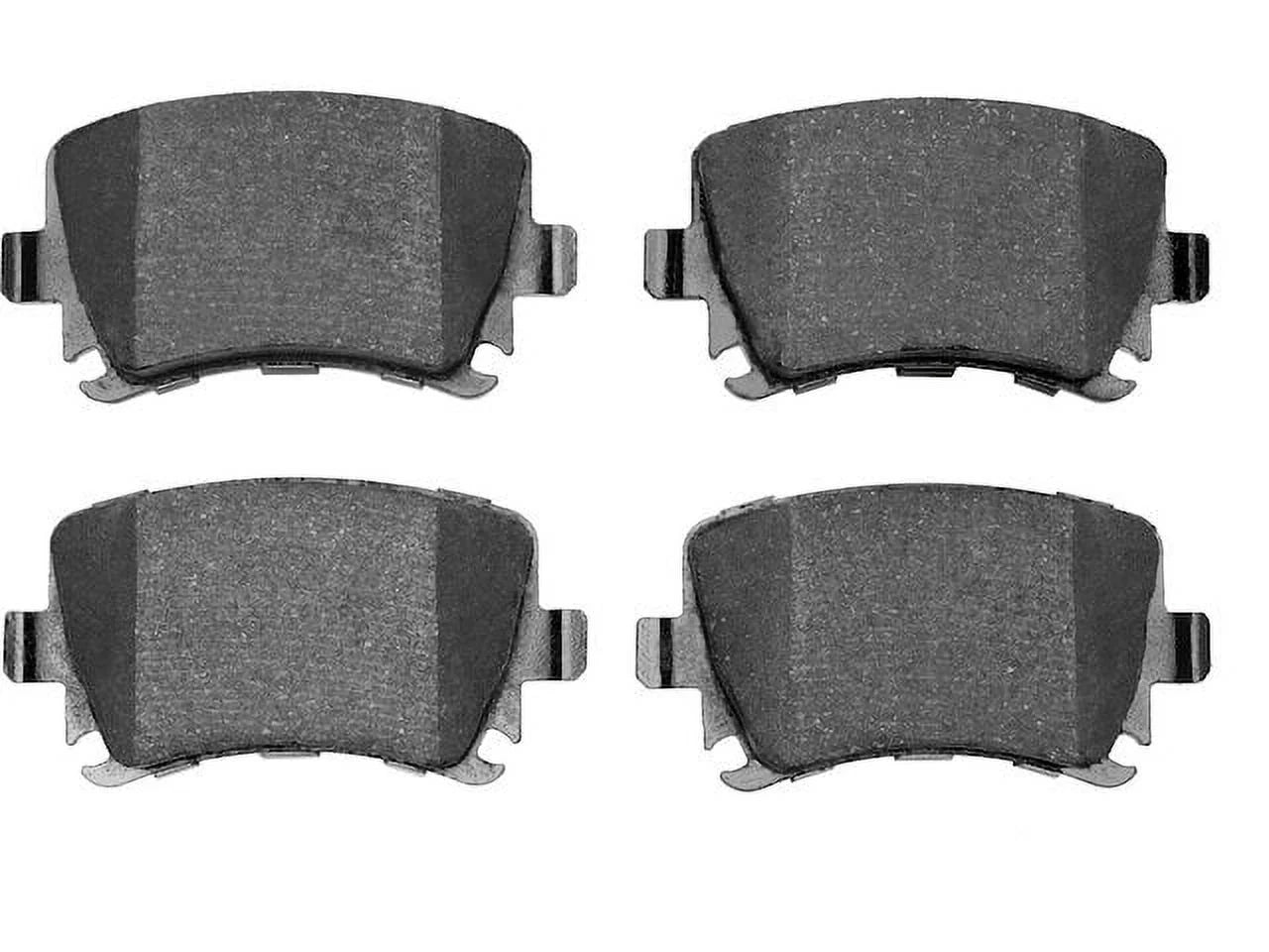 Rear Brake Pad Set - Compatible with 2009 - 2017 Volkswagen Tiguan 2010 2011 2012 2013 2014 2015 2016