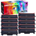 Amstech Compatible Toner for Brother TN-770 TN770 MFC-L2750DW MFC-L2750DWXL HL-L2370DW HL-L2370DWX Printer Ink Super High Yield (Black, 10-Pack)