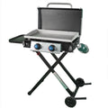 Razor Griddle GGC2030M 25 2 Burner LP Propane Gas w/ Folding Shelf, Steel