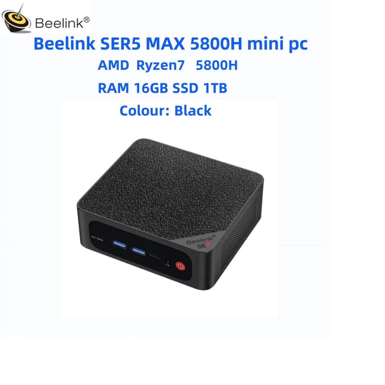 Beelink SER5 MAX AMD Ryzen7 5800H RAM 16G SSD 1TB 4K Triple Display WiFi6 dp for gaming Home Office Business PC beelink ser5max 5800H mini pc