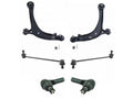Front Control Arm Ball Joint Tie Rod and Sway Bar Link Kit 6 Piece - Compatible with 2011 - 2013 Honda Odyssey 2012