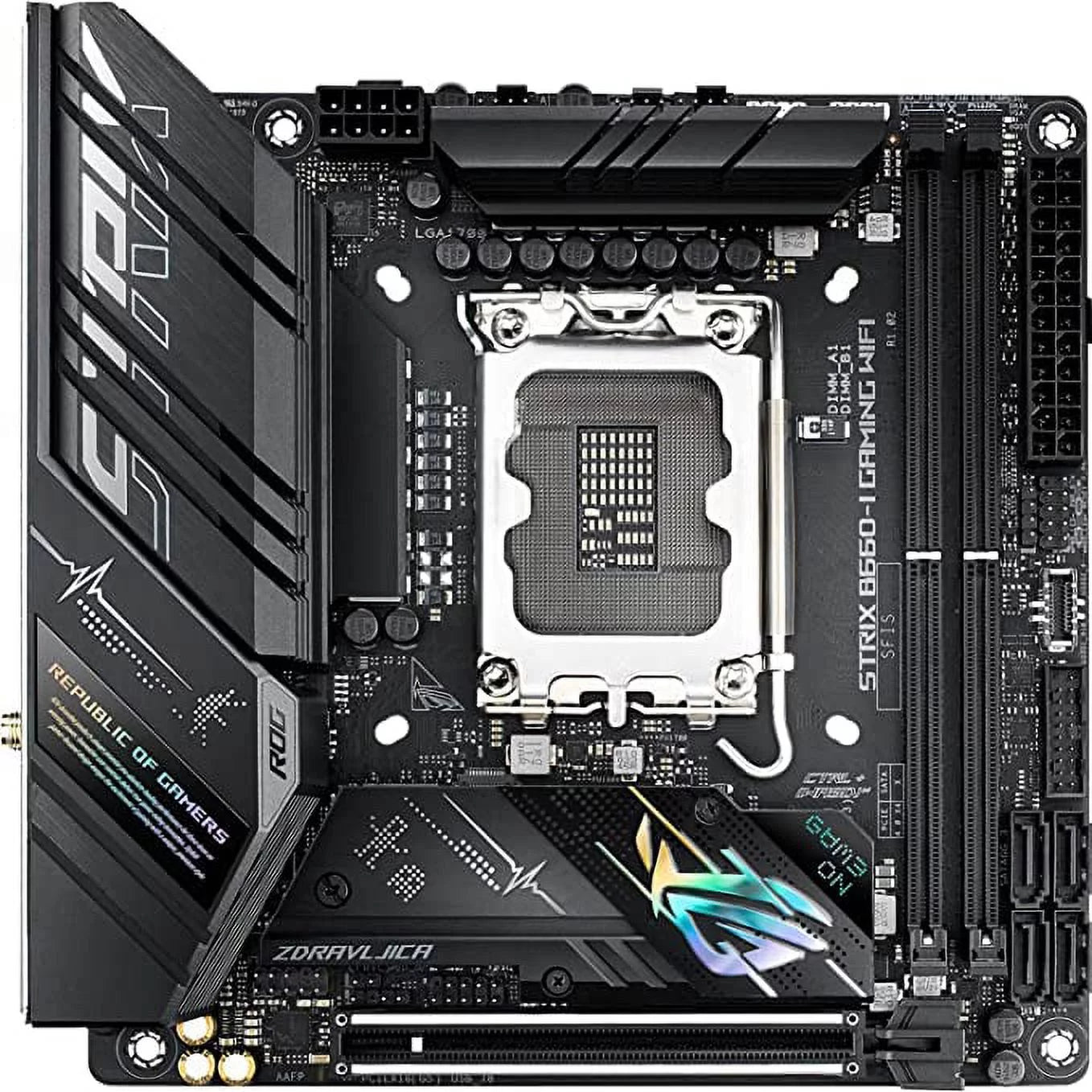 Restored ASUS ROG Strix B660-I Gaming Motherboard ROG-B660-I-GAMING-WIFI - Black (Refurbished)