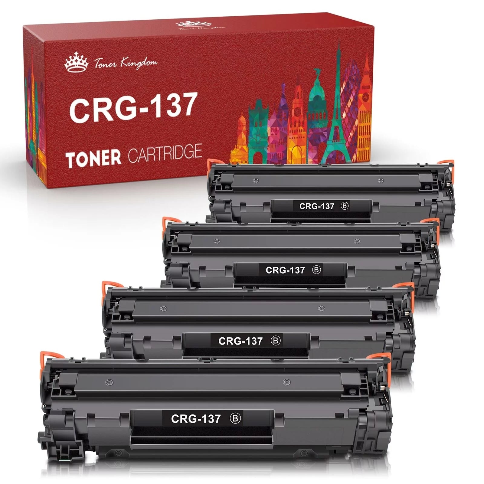 137 CRG137 Compatible Toner Cartridge for Canon Cartridge 137 CRG137 ImageCLASS MF232w MF236n MF212w MF216n MF217w MF244dw MF249dw MF227dw MF229dw LBP151dw Laser Printer (Black, 4-Pack)