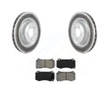 Transit Auto - Front Coated Disc Brake Rotors And Semi-Metallic Pads Kit For Dodge Charger Chrysler 300 Challenger Magnum KGS-100155