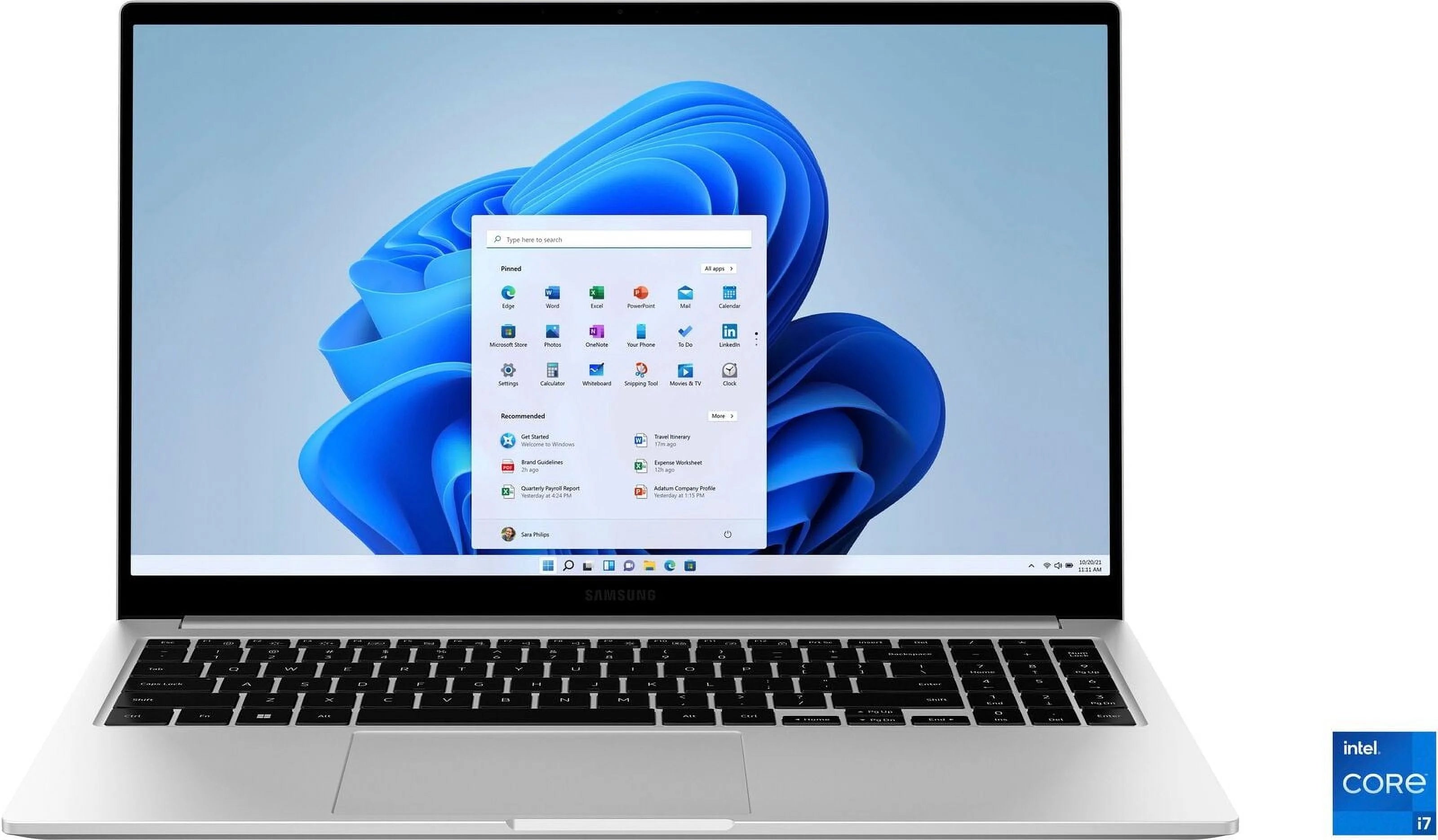 SAMSUNG 15.6¡± Galaxy Book3 Laptop PC Computer, 13th Gen Intel Core i7-1355U Processor / 16 GB / 512GB, Thin and Light, FHD Screen, Fingerprint Reader, HD Webcam, 2023 Model, NP750XFG-KB2US, Silver